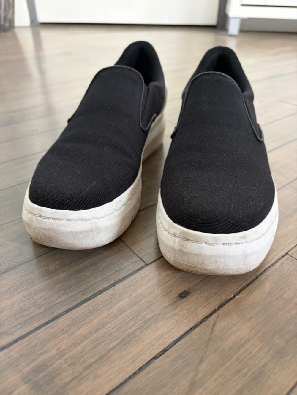 Dr. Scholl's Black Slip-On Platform Sneakers